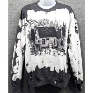 GUILD OF CALAMITY Womens Sweatshirt - Black/White, Stephanie Bayles Art, Medium